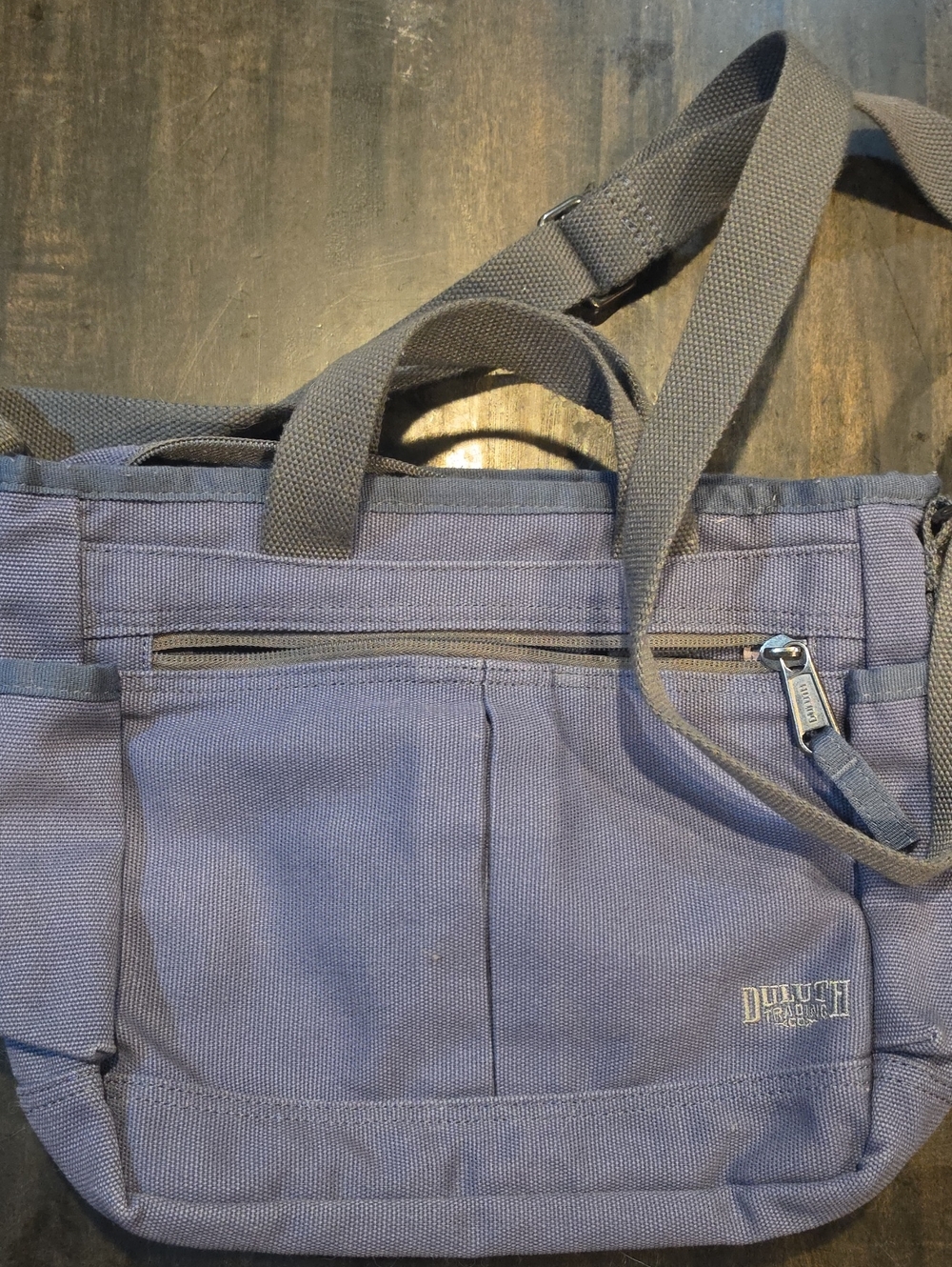 Duluth Trading Co. Canvas Travel Sling Bag Crossbody Organizer Tote